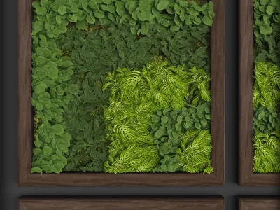 Vertical gardening 08 Low-poly 3D model