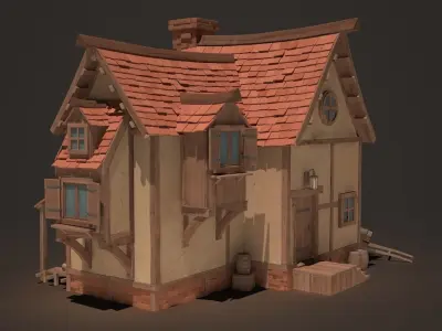 Fantasy House 3D model