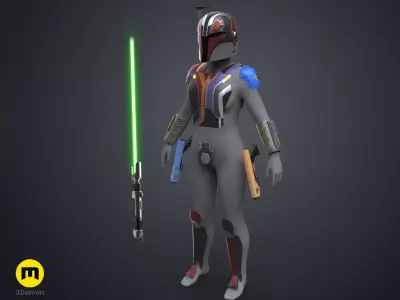 Sabine Wren Cosplay Set - Ahsoka 3D print model