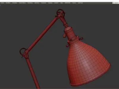 FAIRVIEW TASK TABLE LAMP WITH DOME SHADE Low-poly 3D model