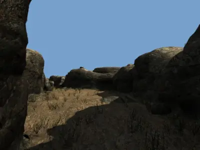 Small Canyon Low-poly 3D model