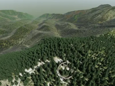 Clingmans Dome Tennessee 3D model