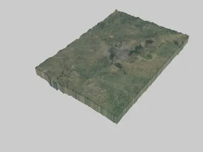 Agra City Low-poly 3D model