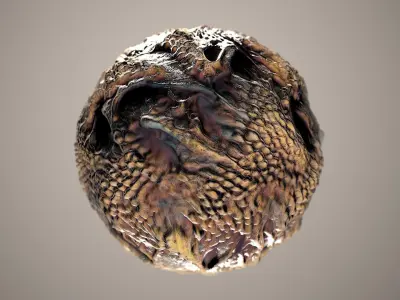 10 Materials Skin Dragon Seamless PBR Volume 5 Texture