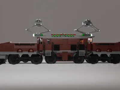 A train lego christmas Free 3D model