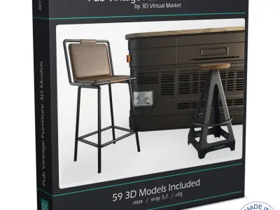 Vintage and Industrial Furniture Collection Segarra 3D model