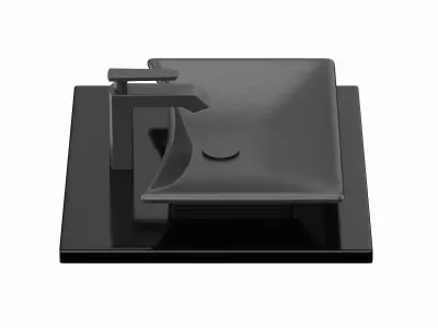 Waza Noir Cast Iron Lavatory 3D model