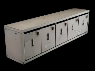  Mail Box  Low-poly 3D model