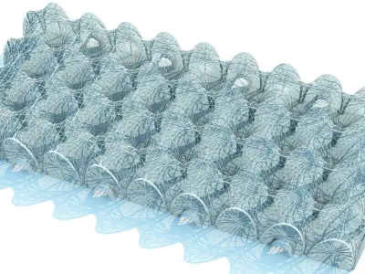 Futuristic Interior Scene 2 3D model