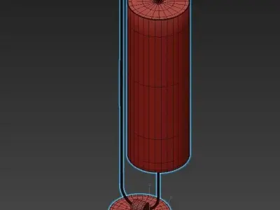 DAYTONA modern table lamp with shade 3D model