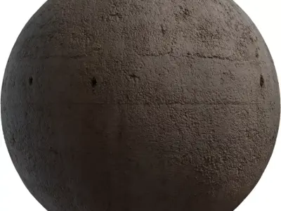 Rough Aged Concrete Wall Surface PBR Texture Texture