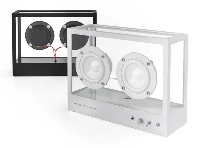 Small Transparent Speaker 3D model