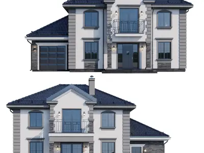 Modern house v70 3D model