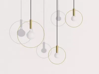 Aura pendant light - person 3D model