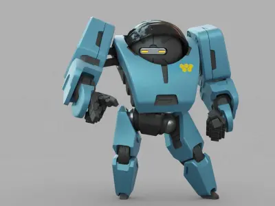 ANDROID M-3000  RIGGED 3D model