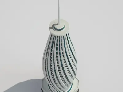 Futuristic Building 3D model get