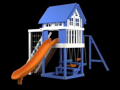Slide Climber Playground  3D model