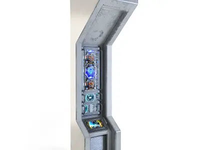 Space Station Wall 2 3D model