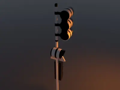 traffic light 3D model 23
