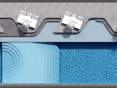 SWIMMING POOL NO115 A 3D model