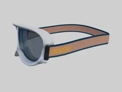 Snow goggles Low-poly 3D model