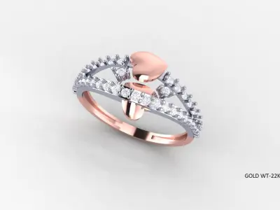 Collection 103 various light wheight diamond rings 3D print model