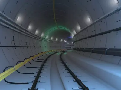 Railway Tunnel Adjustable 3D model