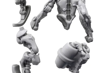 Cyber Ettin Mini for 3d print 3D print model