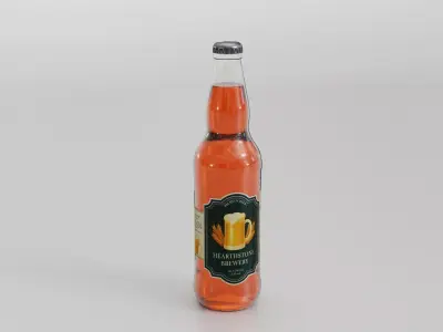 Hearthstone Brewery Beer Bottle Low-poly 3D model
