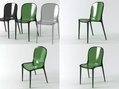 Thalya four chairs 3D model