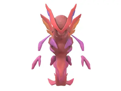 Dragon Monster v2 002 Low-poly 3D model