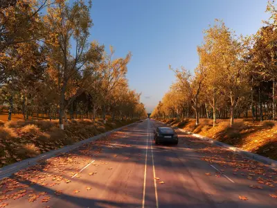 Twilight Highway 3dsmax Low-poly 3D model