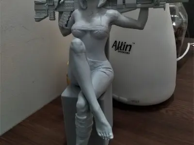 Resting GUN  3D print model