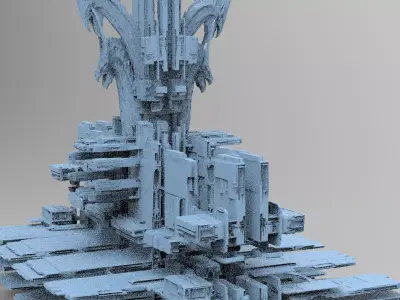 Dragon Cult Elites City block 3D model