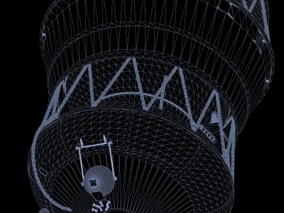 Blok DM upper stage 3D model