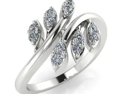 light weight gold diamond rings-C111116SKCH2026035-wt-0-5 3D print model