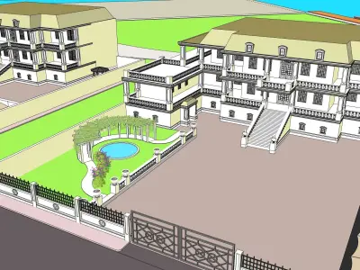 Dream Project  mega retreat resort project 3D model