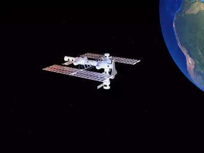 Space Station Satellite 3D model