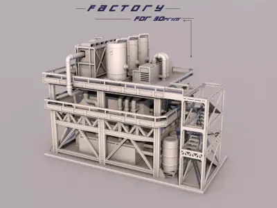Small Factory 3D print model