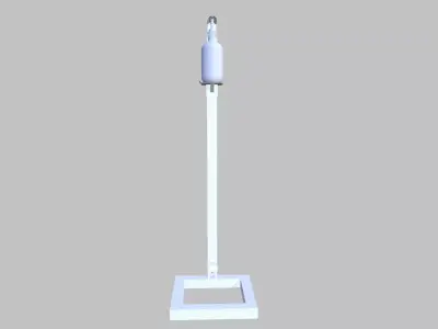 Floor Standing Hand Sanitizer Dispenser Low-poly 3D model