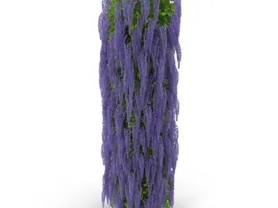 Wisteria column 3D model