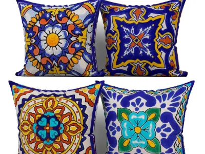 50 Decorative set pillow 350-399 3D model