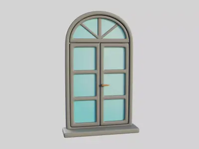 Cartoon Window 16a 3D model