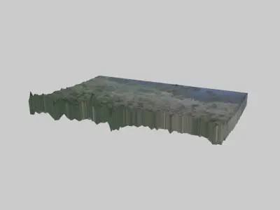 Tangerang City Low-poly 3D model