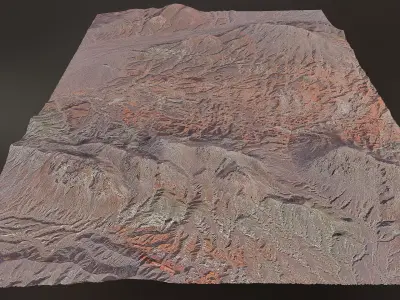 Arid Landscape 4 - Scan 3D model