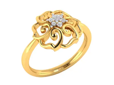  Women Ring Render 3dm STL MTL SLC JCD OBJ FBX Details 3D print model 15