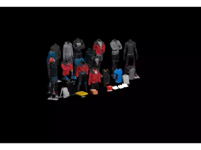 Sports apparel display 3D model