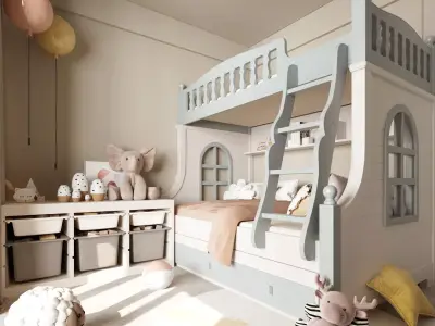 Children s room 3D model