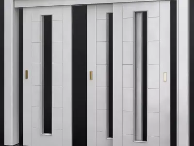 Interior Doors Premium low poly 3d model Low-poly 3D model