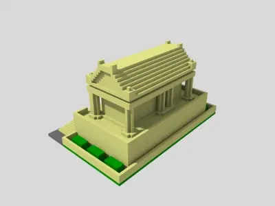 Greece temple Free 3D model